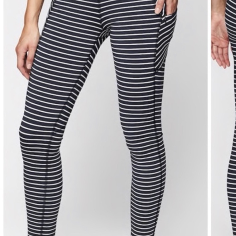 Athleta Stripe Contender 7/8 Tights - Picture 3 of 5